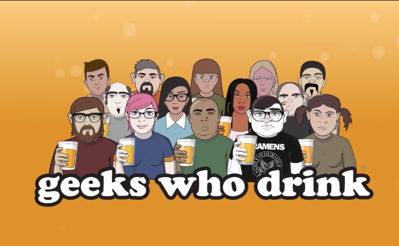 digital character photo of geeks who drink