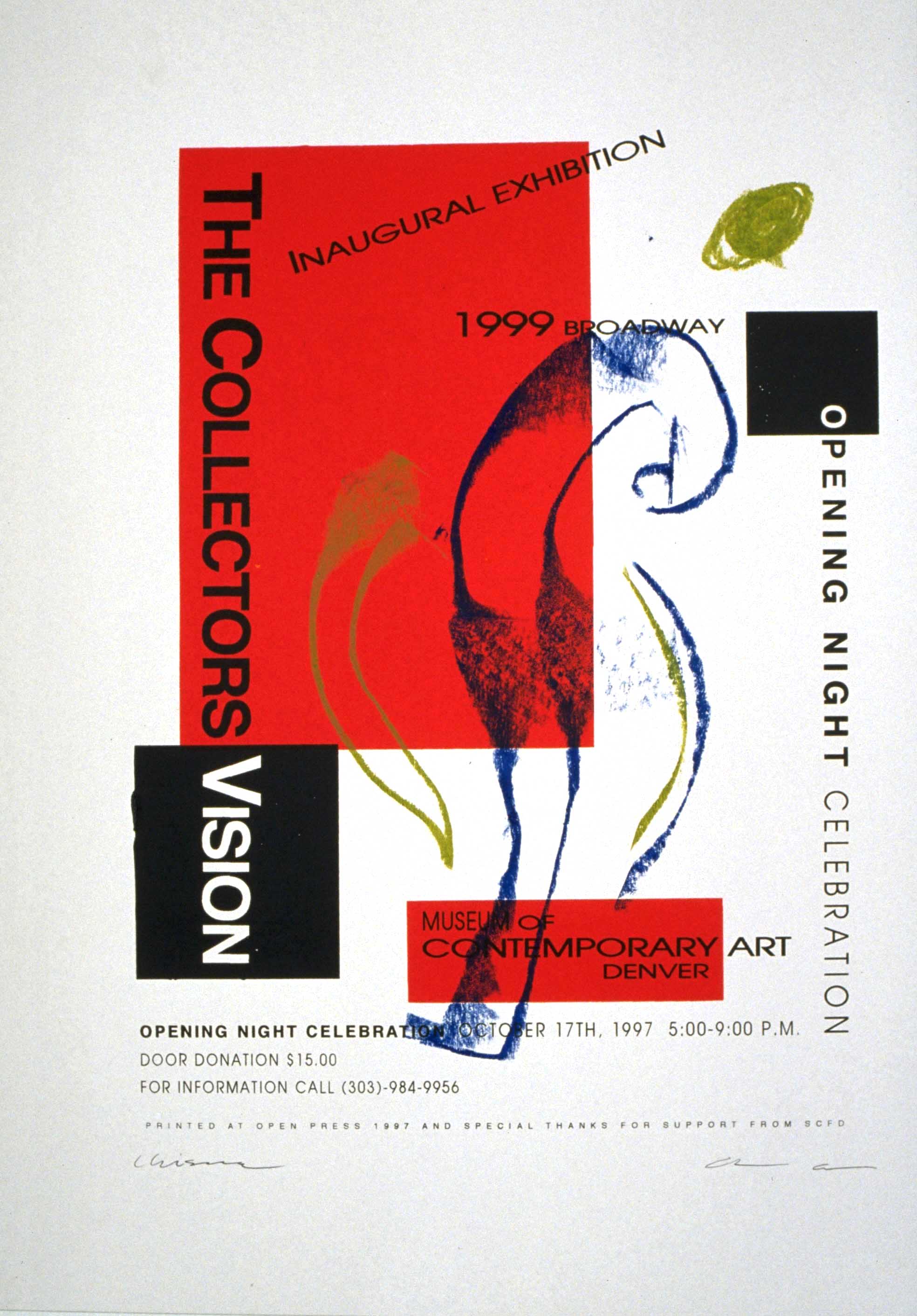 1997 poster of first MCA exhibition Collector's Choice