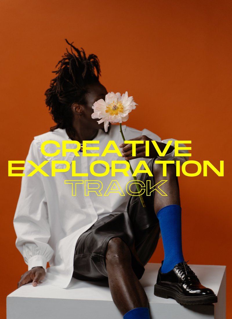 The creative exploration track is a cross-disciplinary opportunity for young creatives who are interested in defining their practice, exploring creative career paths, and connecting with other creative working professionals.