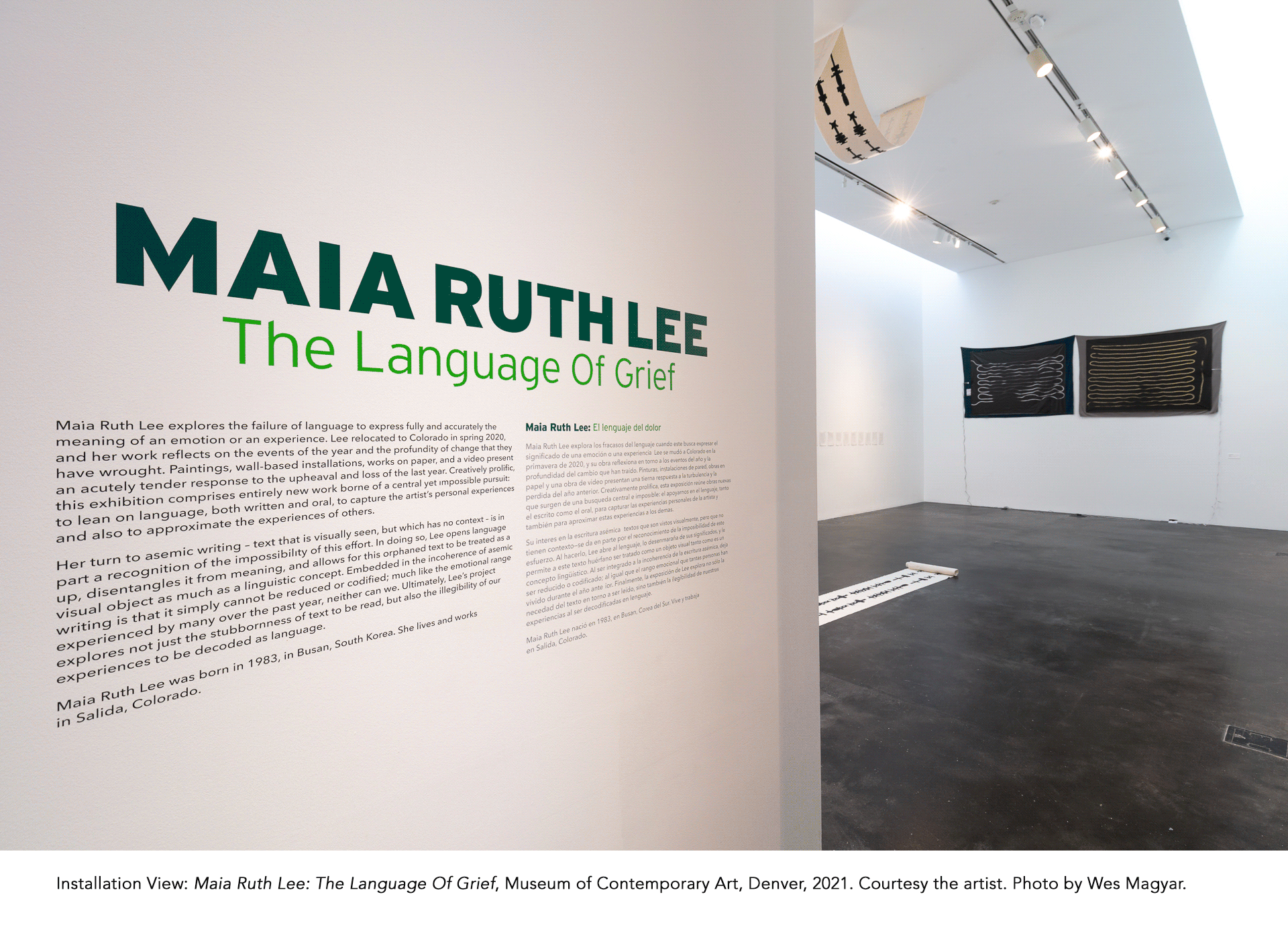 Gif of Maia Ruth Lee exhibition The Language Of Grief