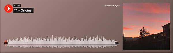 screenshot of soundcloud audio for "17"