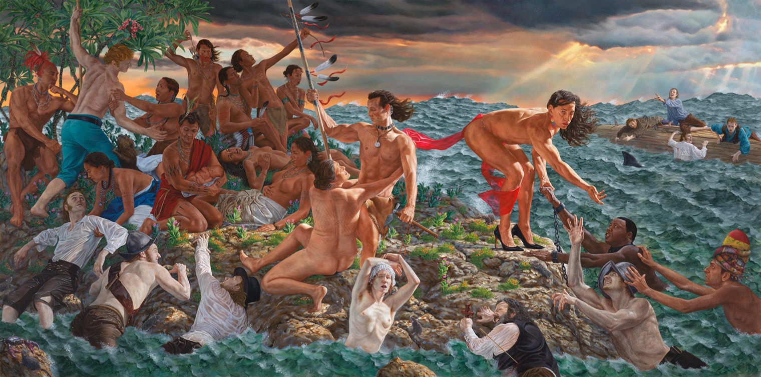 Welcoming the Newcomers - Kent Monkman