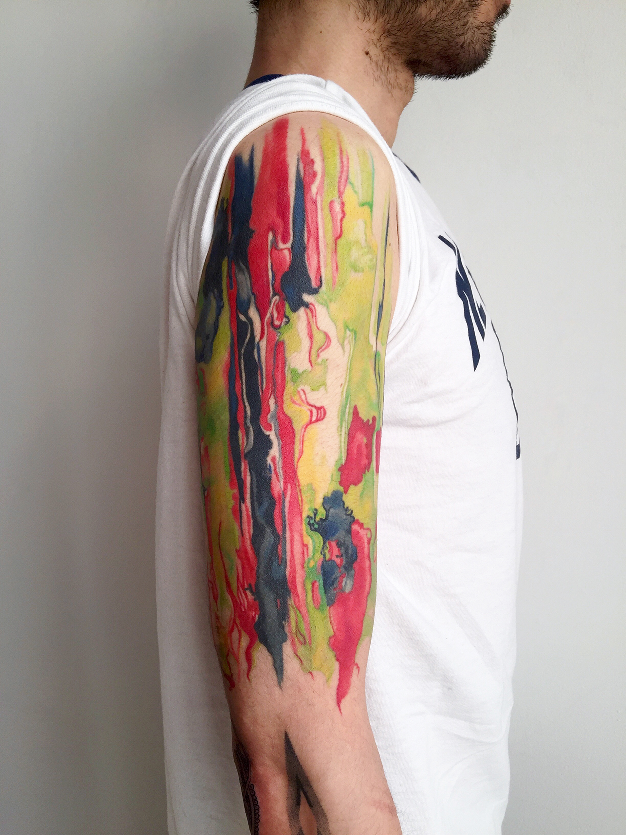 Amanda Wachob, Sleeve tatoo