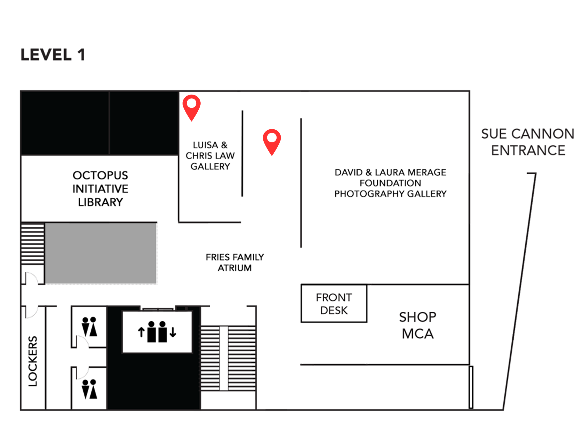 Map of MCA Denver Level 1