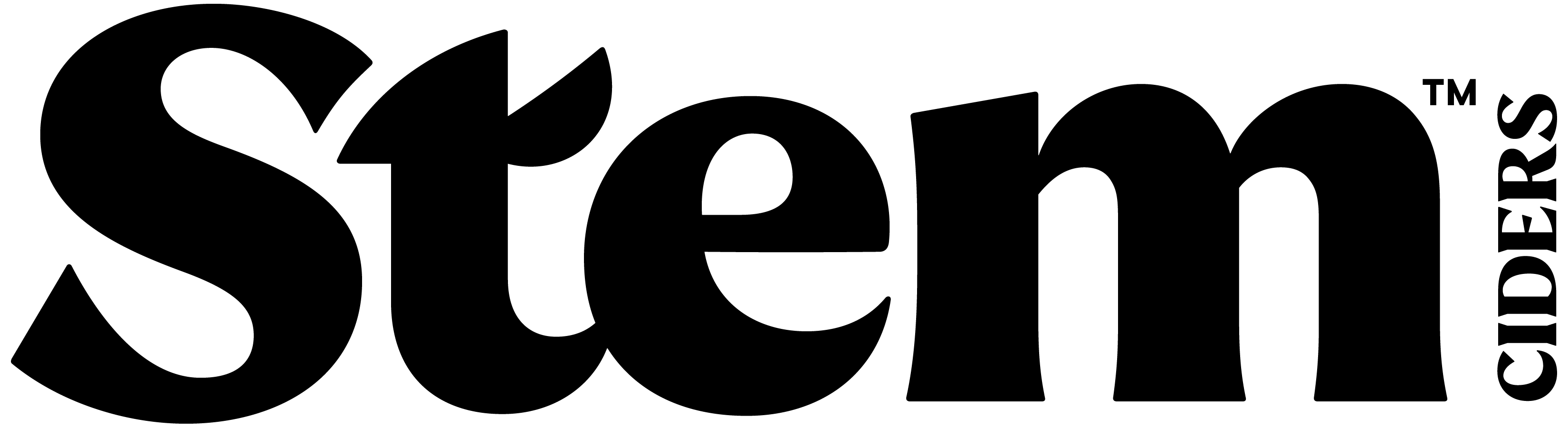 Black logo that reads, "Stem Ciders"