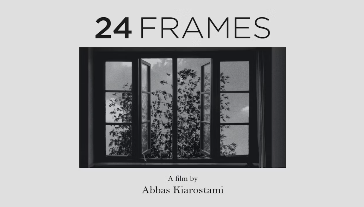 screen capture image of 24 frames directed by Abbas Kiarostami