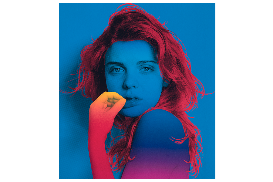 True Blue, 2015. Color silkscreen, 27 x 24 inches. Jenny Morgan.