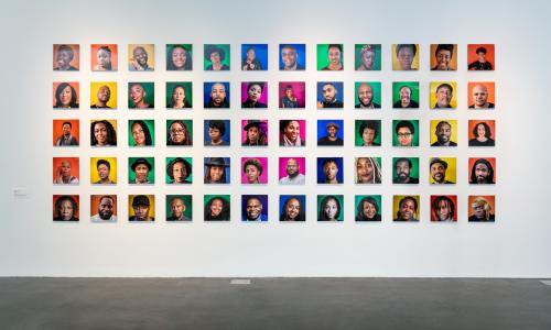 Photo of portraits exhibited in Narkita Gold: Black in Denver