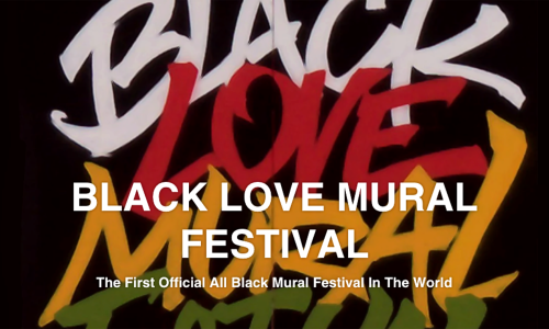 logo for the black love mural festival 